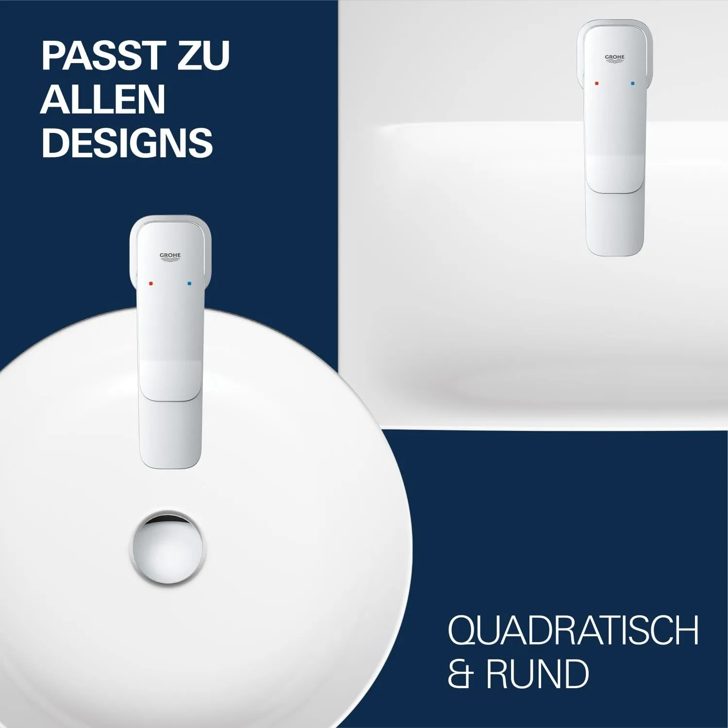GROHE Dice Unterputz-Wannenarmatur Chrom Umsteller