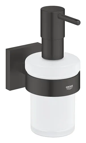 GROHE Start Cube Seifenspender Matt Schwarz klebbar