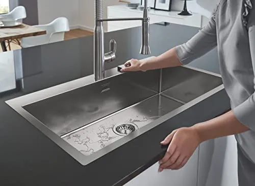 GROHE K800 Edelstahlspüle StarLight tiefes Becken