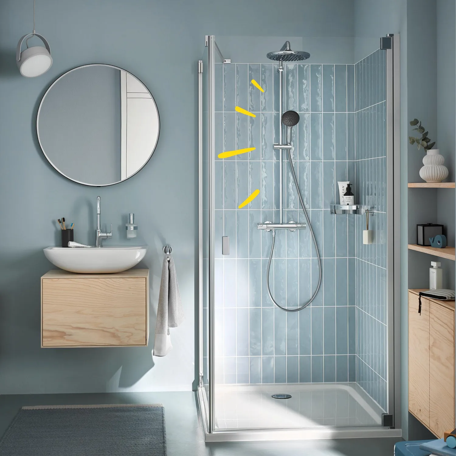 GROHE Vitalio Start 250 Duschsystem Chrom mit Thermostat