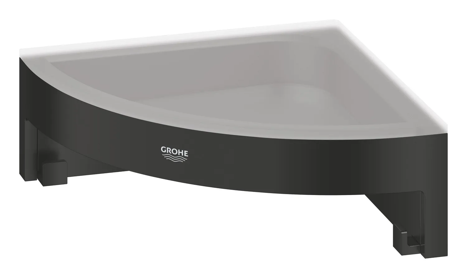 GROHE Start Cube Eck-Seifenschale mattschwarz klebbar