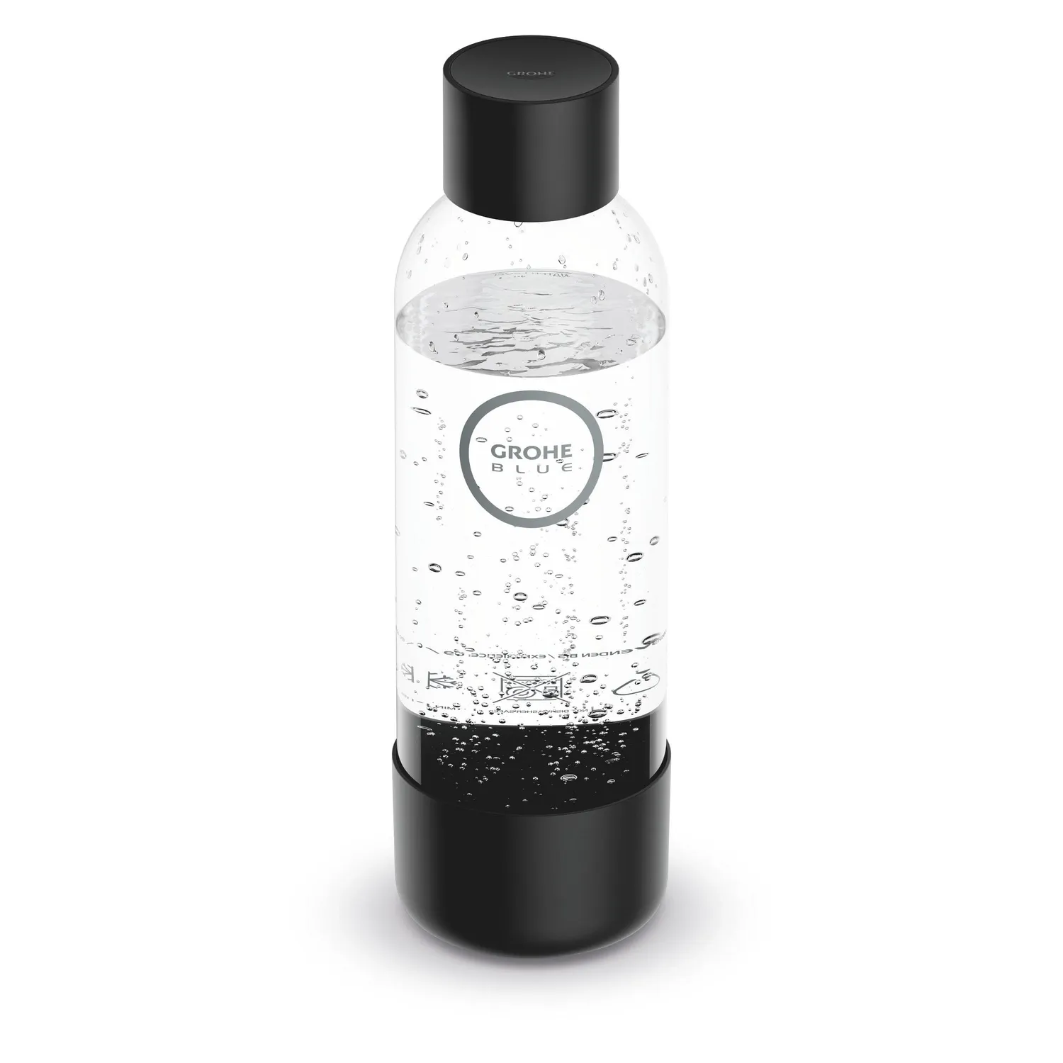 GROHE Blue Fizz Wasserflasche 850 ml schwarz BPA-frei