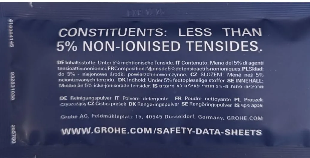GROHE Blue Fizz Reinigungspulver 35 g für Wassersprudler