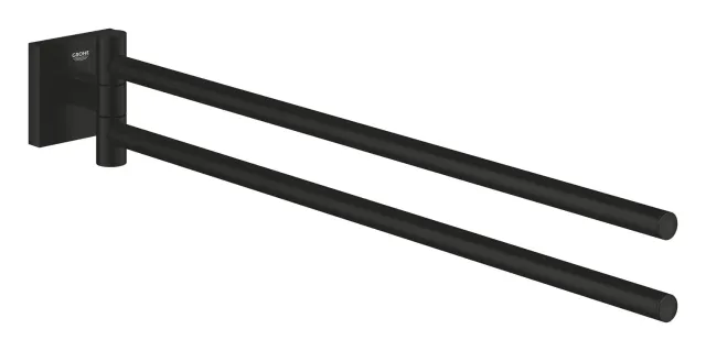 GROHE Start Cube Handtuchhalter 2-armig 44 cm mattschwarz