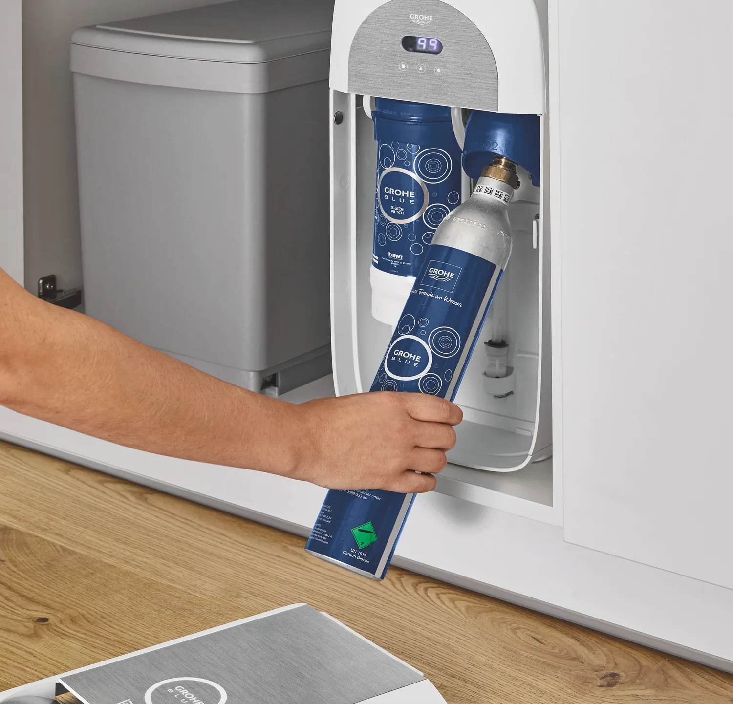 GROHE Blue 425 g CO2-Flasche für Wassersprudler lebensmittelecht