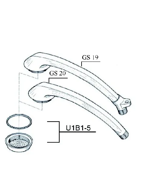 Schmiedl GS0020 Handbrause Ersatz ohne Halter
