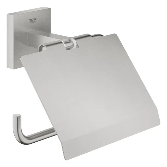 GROHE Start Cube WC-Papierhalter mit Deckel Supersteel