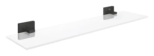 GROHE Start Cube Glasablage Bad mattschwarz klebbar