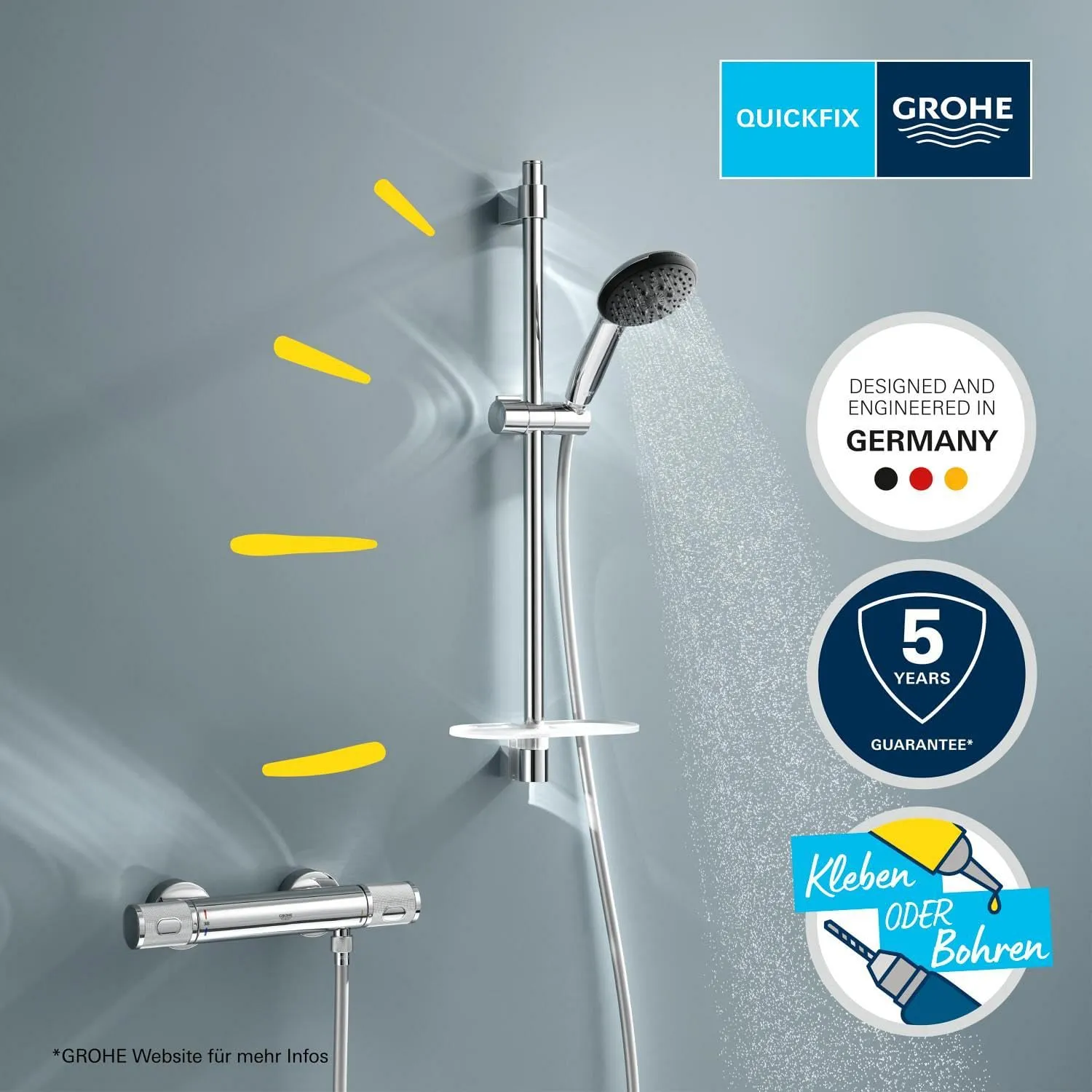 GROHE Precision Feel Brausestangenset Chrom