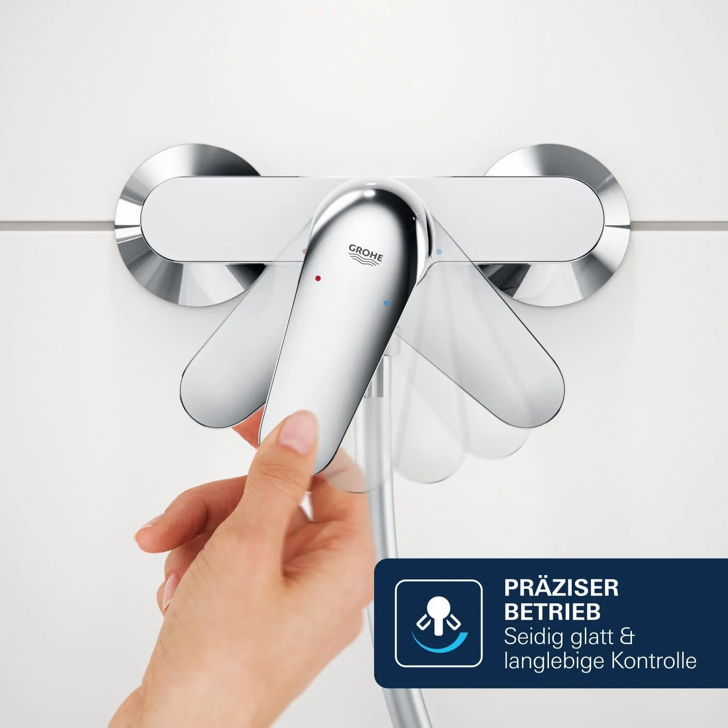 GROHE Dice Unterputz-Wannenarmatur Chrom Umsteller