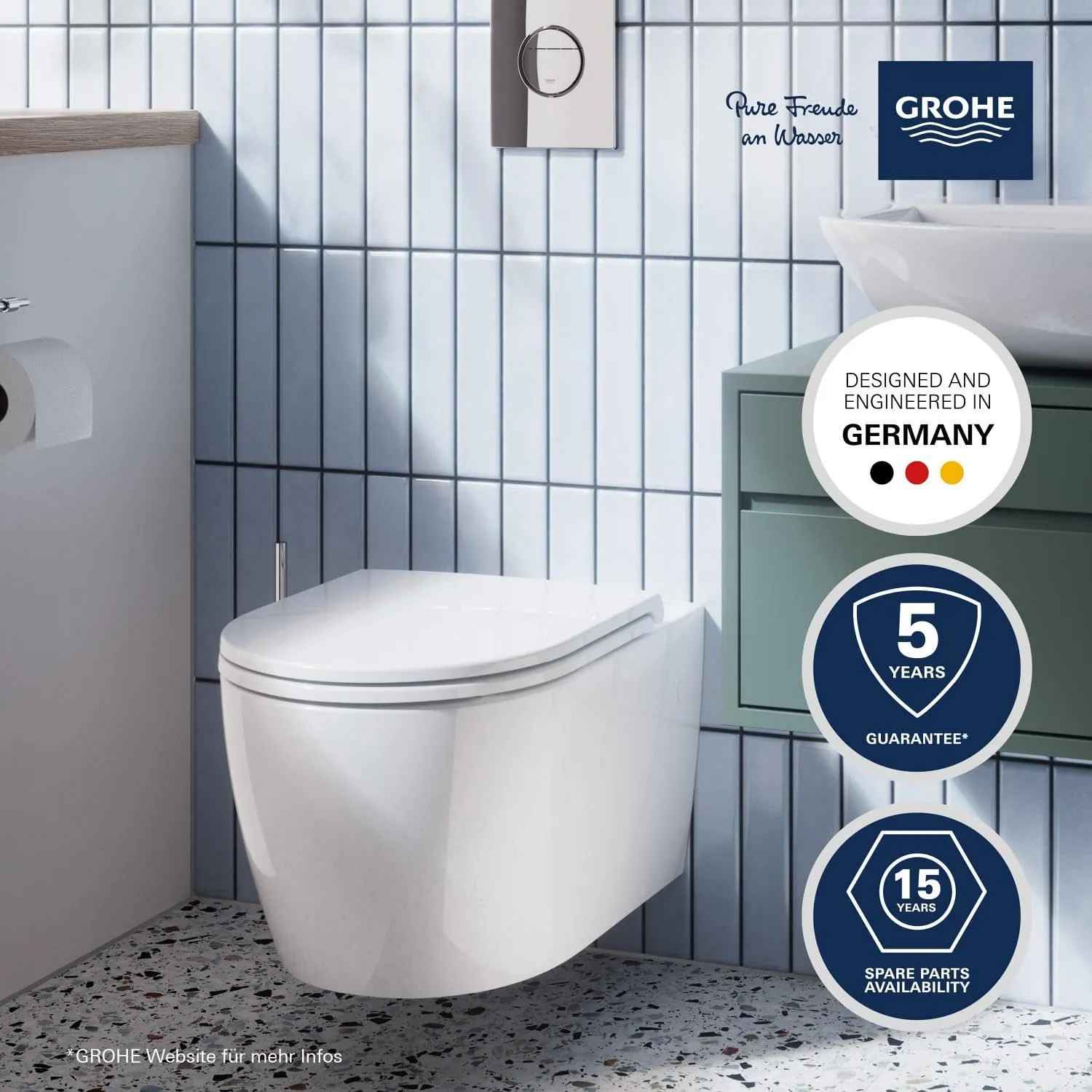 GROHE Solido Compact WC-Set 5-in-1 randlos mit SoftClose