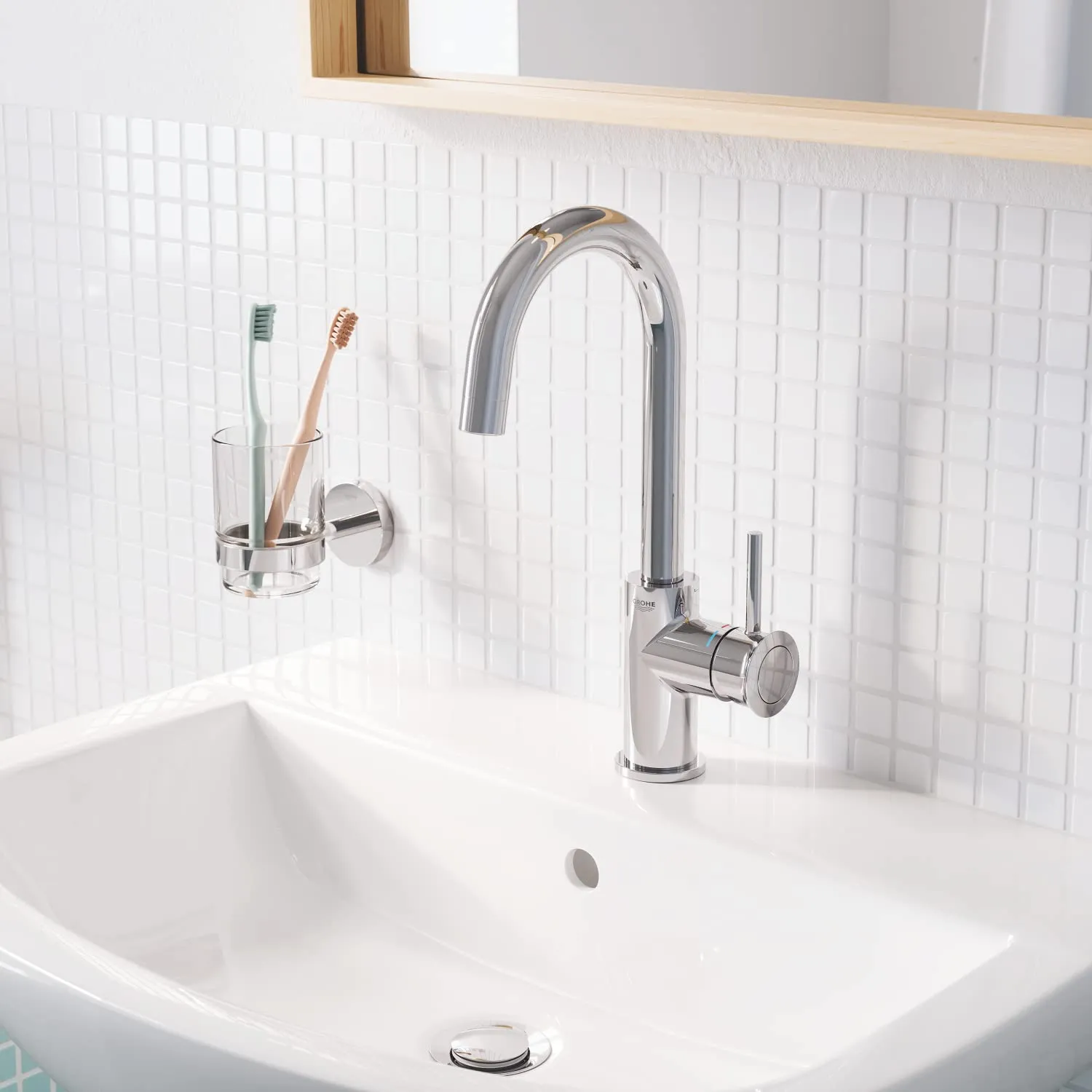 GROHE Start Glas mit Halter klebbar Chrom