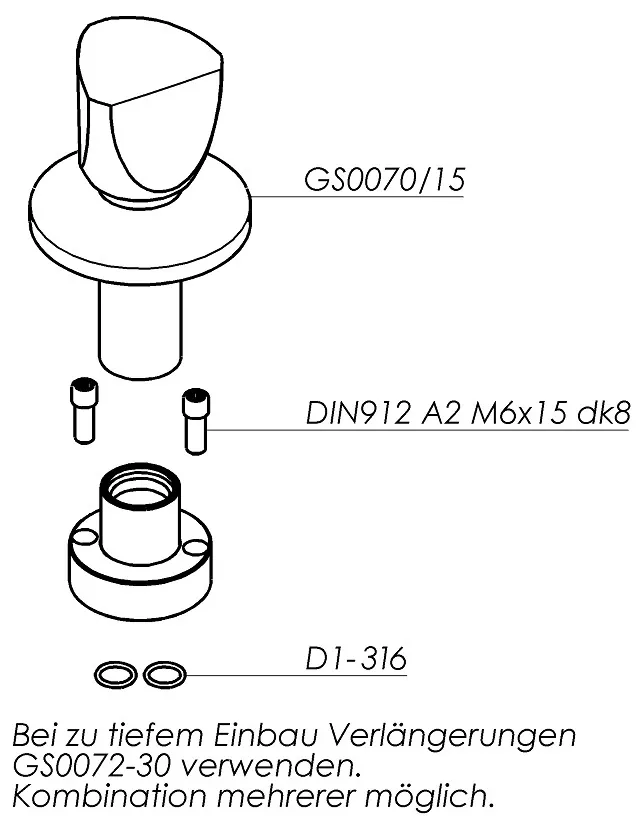 Schmiedl GS0070U1 Unterputzventil Fertigbauset Atmosgriff