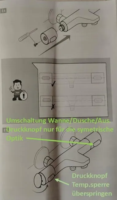 GROHE Precision Feel Thermostat-Wannenarmatur