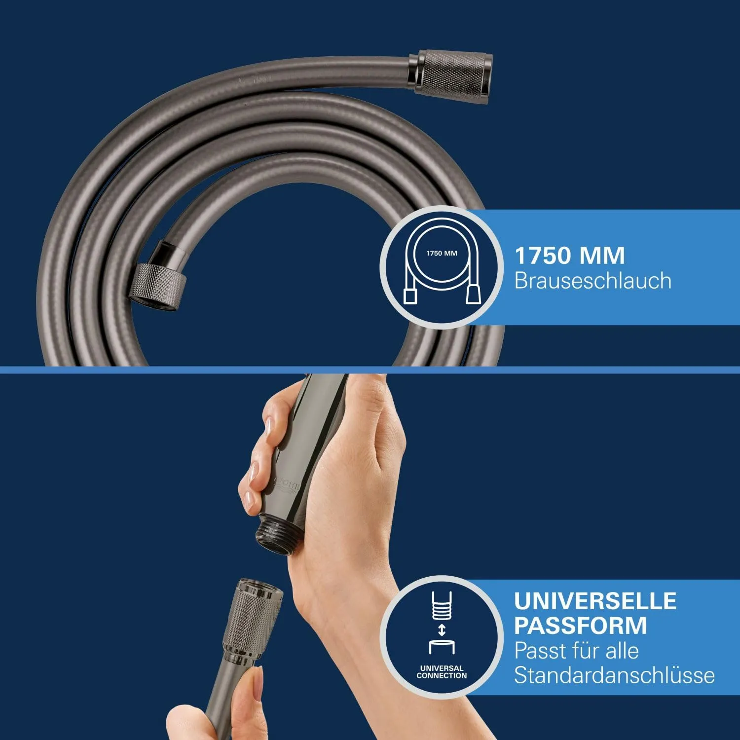 GROHE Silverflex Brauseschlauch TwistStop
