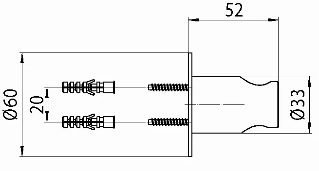 Schmiedl GS717291 Wandhalterung Handdusche schwenkbar