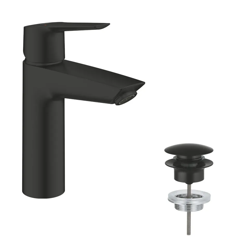 GROHE Start Waschtischarmatur mit Push-Open-Ablauf, 6 l/min