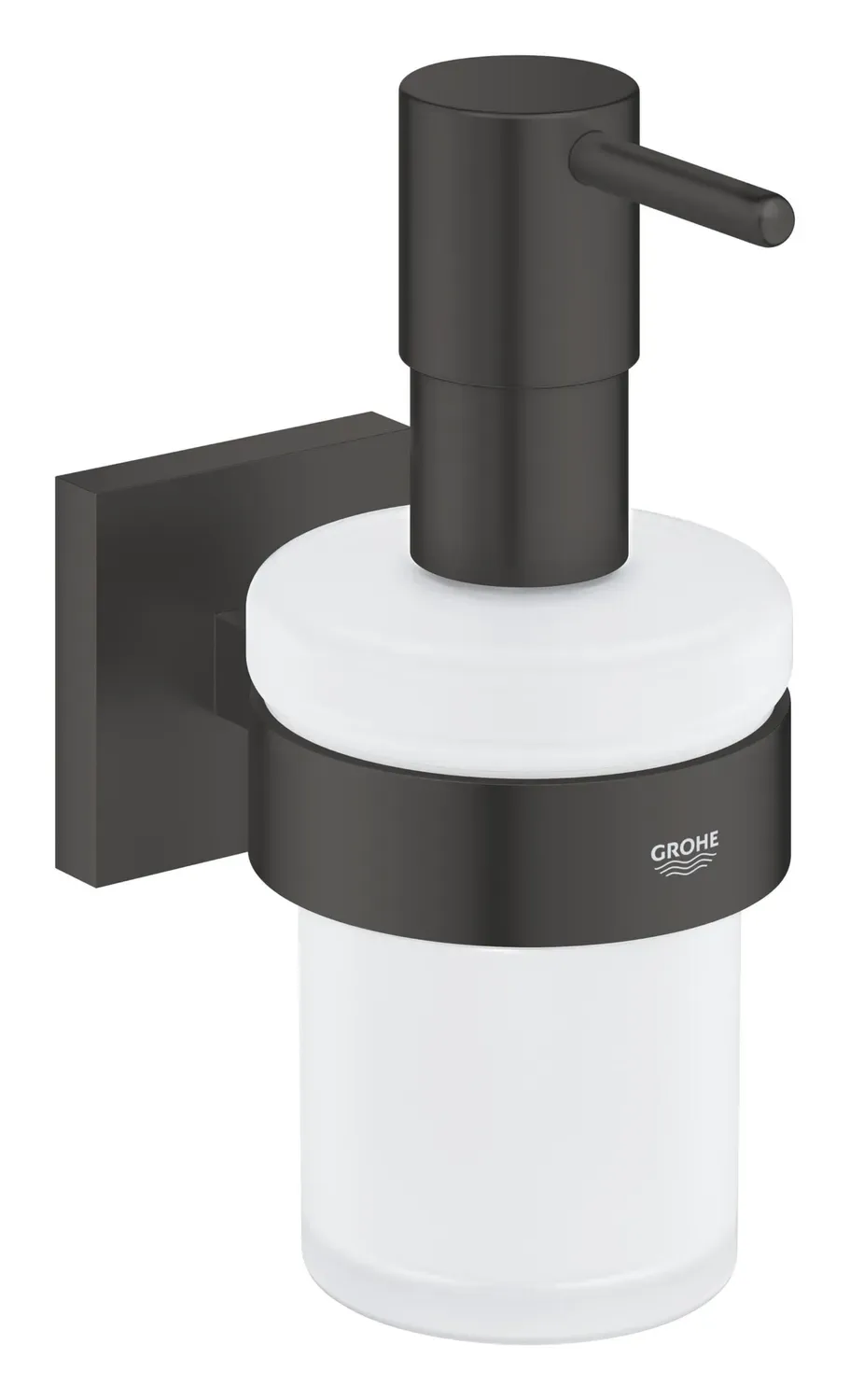 GROHE Start Cube Seifenspender Matt Schwarz klebbar