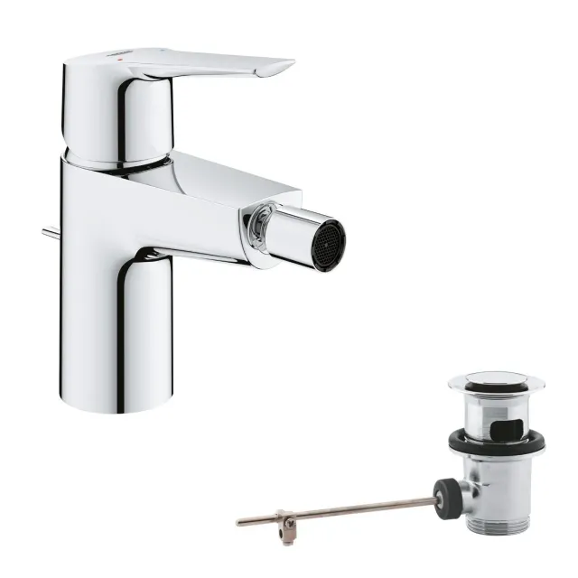 GROHE Start Bidetarmatur Zugstangen-Ablauf Chrom